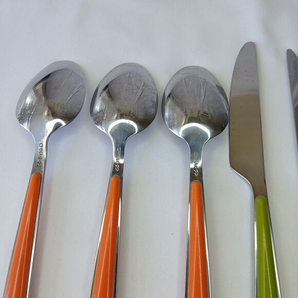 Fiestaware 14 Piece Merengue # 20 Flatware Stainless Silverware - Picture 5 of 6